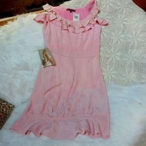 Vintage Betsey Johnson NWT Pink Ruffle Dress 4